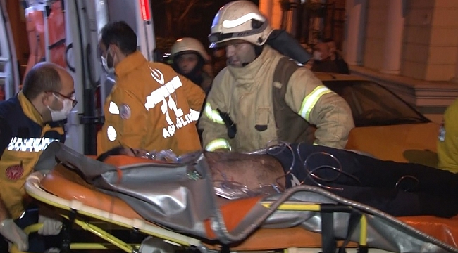 Şişli'de bir binanın 5'inci katında korkutan yangın: 1 ağır yaralı