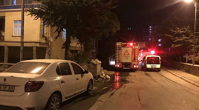 Sobadan çıkan yangın itfaiye ekiplerini harekete geçirdi