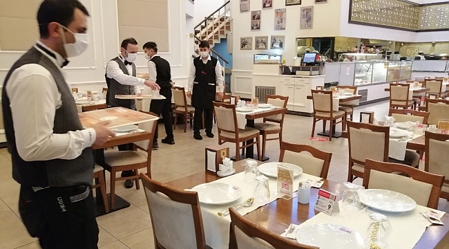 Tedbirler kapsamında restoranlar paket servis uygulamasına geçti