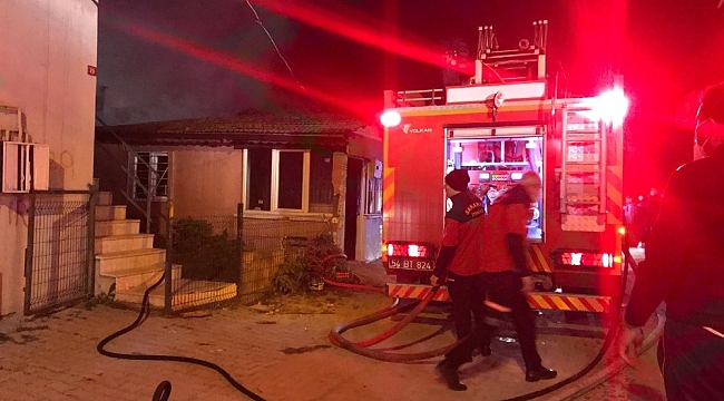 Tek katlı evde çıkan yangın söndürüldü
