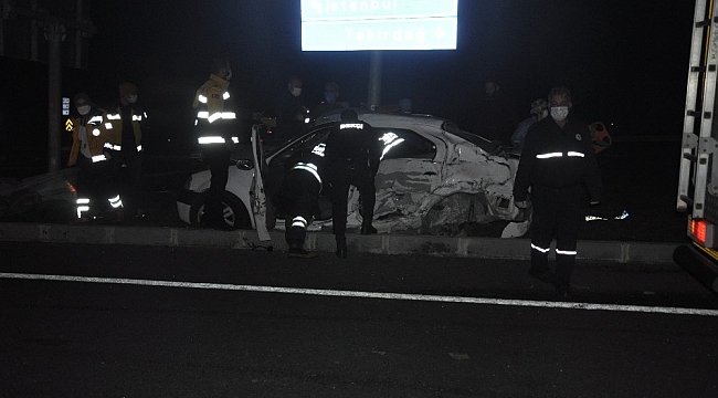 Tekirdağ'da pikap ile otomobil çarpıştı: 3 yaralı