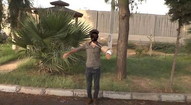 Terörist bombayı kolundaki alçıda kamufle etmiş