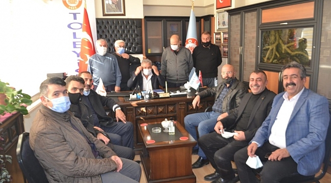 Toraman ve Sivaslı'ya tebrik ziyareti