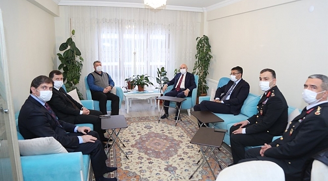 Tuğgeneral Cemil Lütfi Özkul'a taziye ziyareti