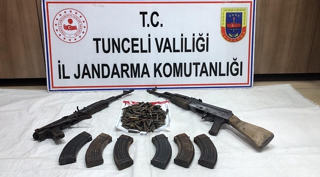 Tunceli'de 1 sığınak imha edildi, silahlar ve mühimmat ele geçirildi