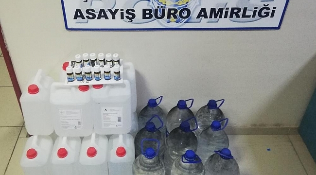 Turgutlu emniyetinden kaçak içki operasyonu