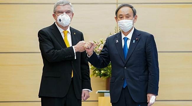 Uluslararası Olimpiyat Komitesi Başkanı Bach, Japonya Başbakanı Suga ile görüştü