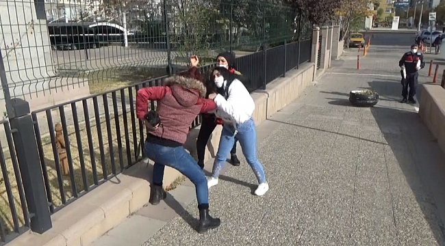 Uyuşturucu tacirinin yakınları kadın muhabiri darp etti