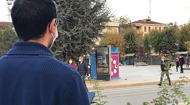 Yerde araçla havada drone ile anons yapılıp vatandaş uyarıldı