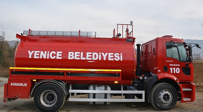 Açılan kampanya ile belediyeye yeni itfaiye alındı