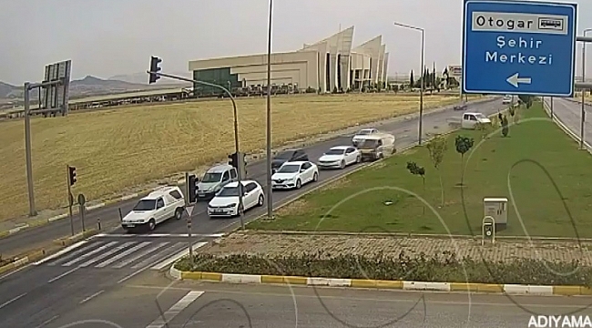 Adıyaman'daki kazalar kamerada