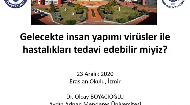 ADÜ öğretim üyesi lise öğrencileri ile çevrimiçi seminer gerçekleştirdi