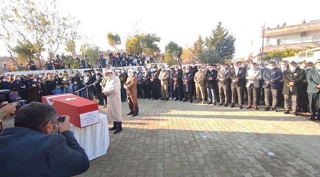 Afrin'de şehit olan asker son yolculuğuna uğurlandı