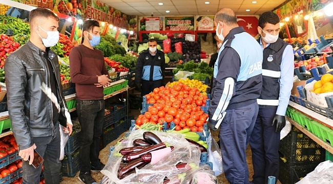 Akçakale'de esnafa korona uyarısı