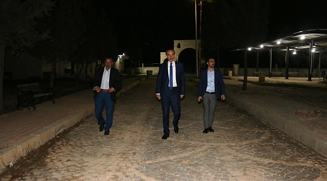 Akçakale'de mezarlık yenilendi