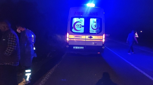Alkollü kadın sürücü takla attıktan sonra ambulansa binmek istemedi