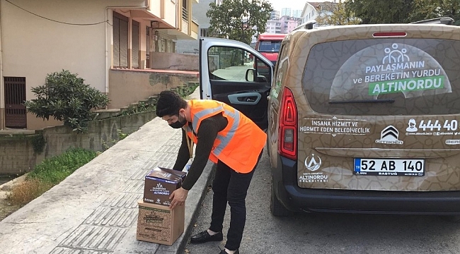 Altınordu Belediyesi, karantinadaki vatandaşların yanında