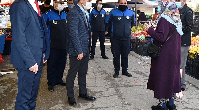 Altınova'da semt pazarında sıkı denetim