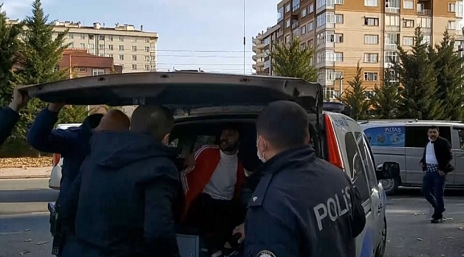 Ateş ederek kaçtı, kovalamacayla polise yakalandı
