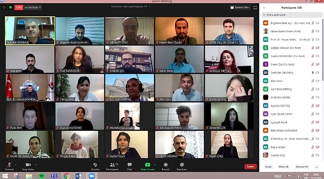 Aydın'da TÜBİTAK projeleri yaygınlaştırma e-konferansı düzenlendi