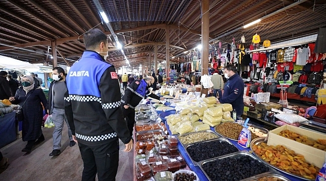 Başiskele'de Korona virüs denetimi