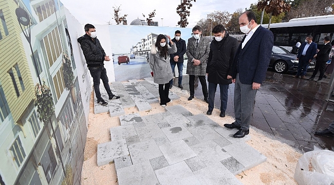 Başkan Altay, Alaaddin cephe düzenleme çalışmalarını inceledi
