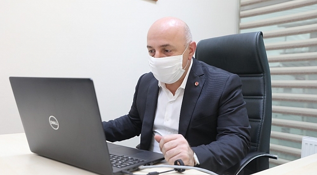Başkan Bıyık, öğrencilerle çevirim içi buluştu