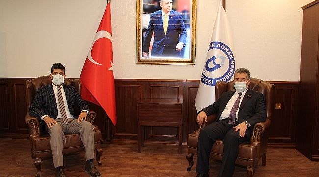 Başkan Erol, ADÜ Rektörü Aldemir ile görüştü