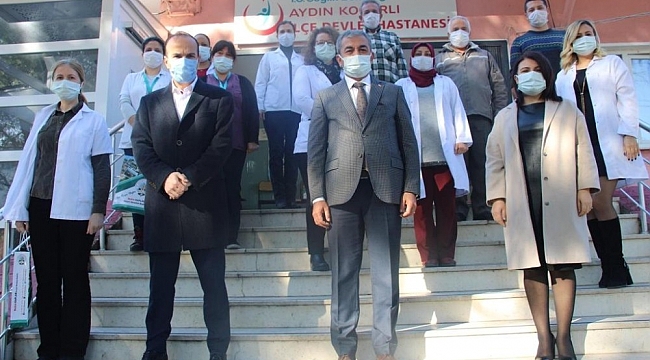 Başkan Kaplan'dan sağlık çalışanlarına anlamlı ziyaret