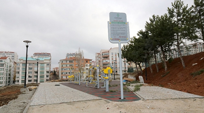 Başkent'e kazandırılan Karapınar Spor Parkı'nda sona doğru