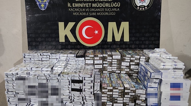 Batman'da 2 bin 650 paket kaçak sigara ele geçirildi