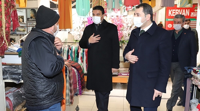 Baydilli'den çarşı esnafına ziyaret
