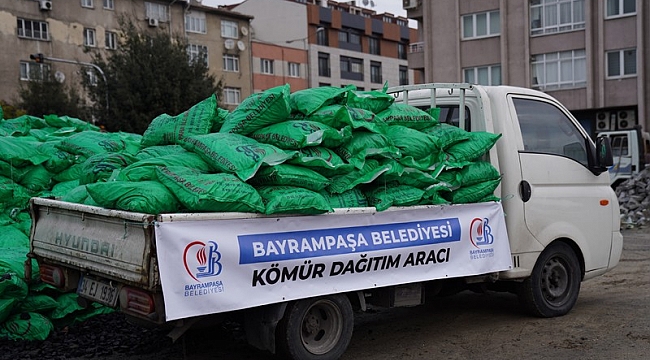Bayrampaşa Belediyesi'nden 250 ton kömür yardımı