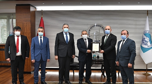Borsa yönetiminden Büyükkılıç'a teşekkür ziyareti