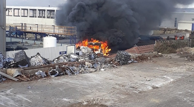 Bozüyük OSB'de bir araçta patlama meydana geldi; 1 yaralı