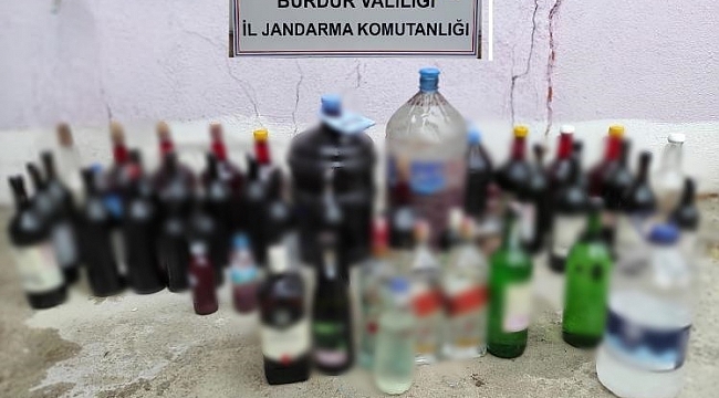 Burdur'da kaçak içki operasyonu
