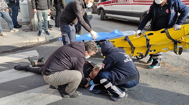 Burdur'da otomobil motosiklete çarptı: 1 yaralı