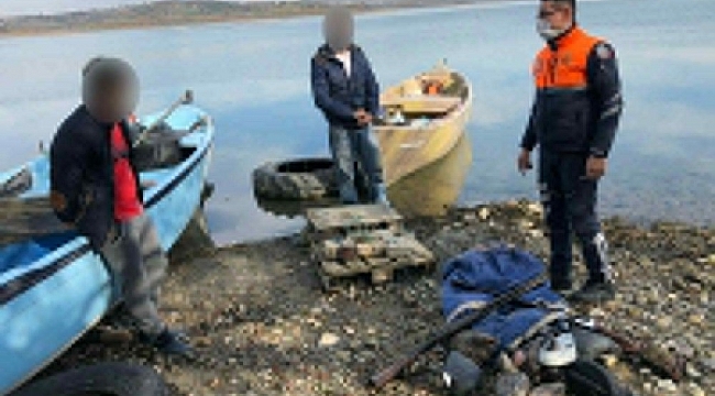 Uluabat Gölü'ndeki kaçak avcılılara ceza