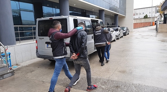 Bursa'da uyuşturucu operasyonu: 4 tutuklu