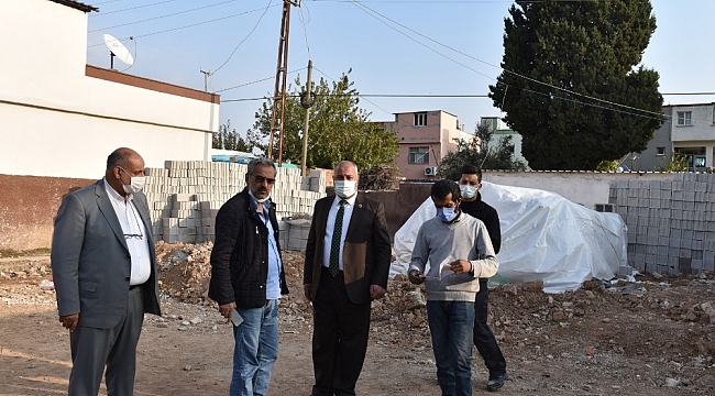 Çadırda yaşayan aileye ev yapılıyor