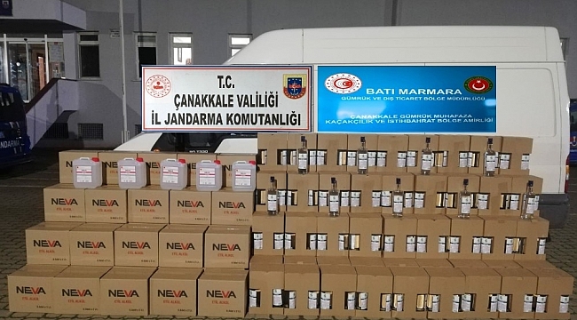 Çan'da sahte içki operasyonu