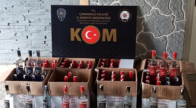 Çanakkale'de yılbaşı öncesi sahte içki operasyonu