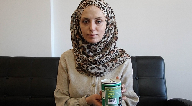 Cefakar anne oğlunun ameliyat parasını kumbara ile toplamaya çalışıyor