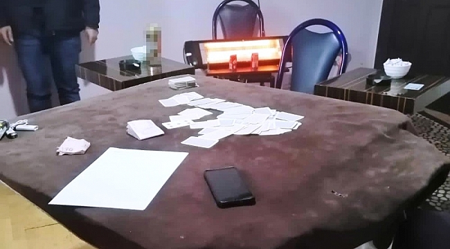 Çine'de 7 kişi kumar oynarken yakalandı