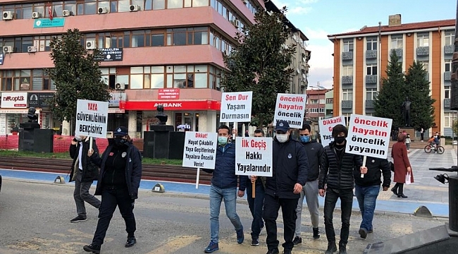 Devrek'te yaya önceliği denetimi gerçekleştirildi
