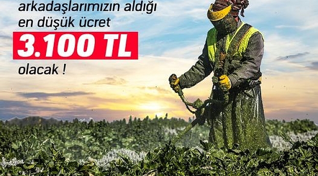 Didim'de asgari ücret 3 bin 100 TL oldu