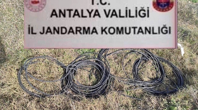 Dinamo ve kablo hırsızları jandarmadan kaçamadı