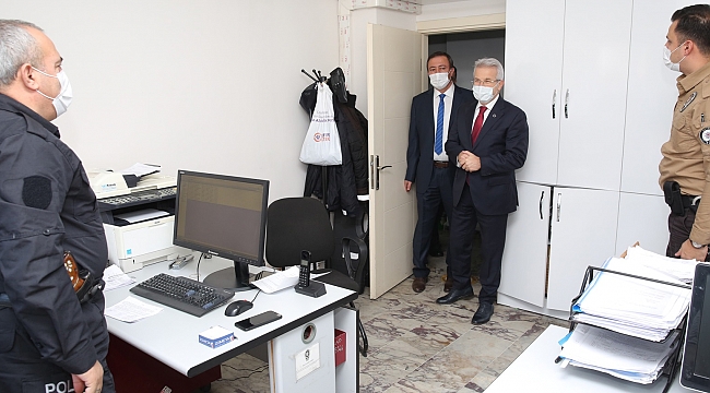Erdem ve Arslan’dan polis merkezlerine yeni yıl ziyareti