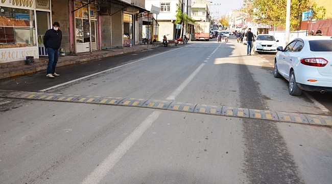 Ergani'de hız kesici kasis çalışmaları başladı