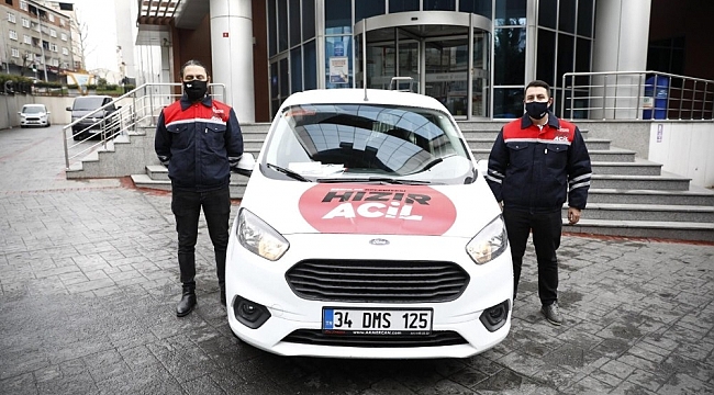 Esenler'de Hızır Acil servis iş başında